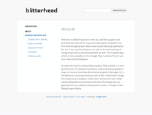 Tablet Screenshot of blitterhead.com